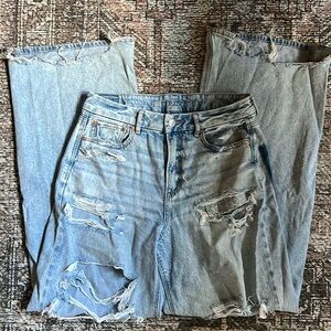 American eagle strigid wide leg jeans 8 long